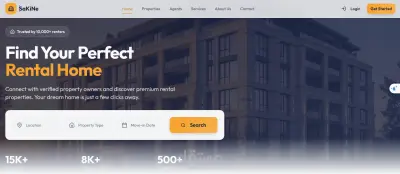 منصة Sakine الذكية لإدارة وحجز الوحدات السكنية والعقارات (Full Stack Mean)