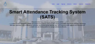 Smart Attendance Tracking System (SATS) Website