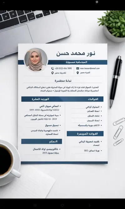عايز CV يخليك تتقبل بسرعة؟ أنا أظبطهولك بشكل احترافي 💼