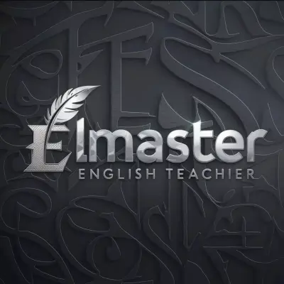 تصميم هوية بصرية وشعار احترافي لمعلم لغة إنجليزية (Brand Identity).
