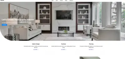 modern interior design Landing Page