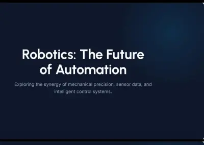 عرض تقديمي عن Robotics بشكل مبسط