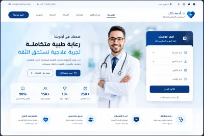 موقع متكامل لطبيب