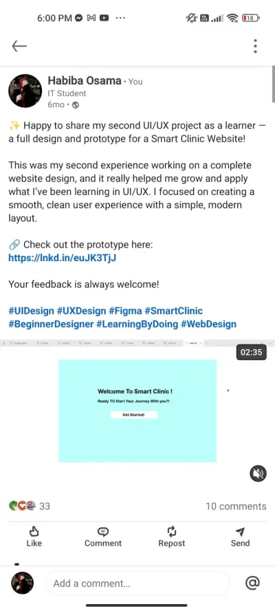 Smart Clinic Website UI/UX Design