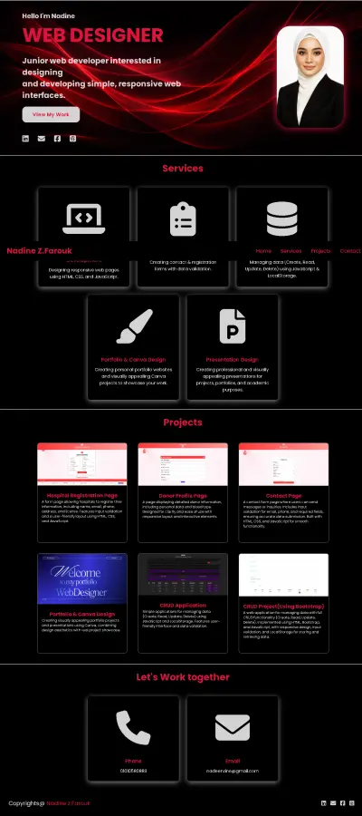 صورة العمل تصميم وتطوير موقع Portfolio احترافي لعرض الأعمال