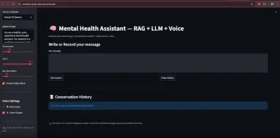 مساعد الصحة النفسية (RAG)