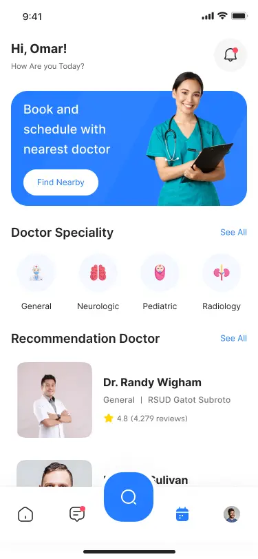 Book Doctor Appointments App using Flutter