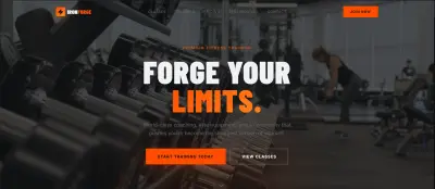 Website Gym/Fitness