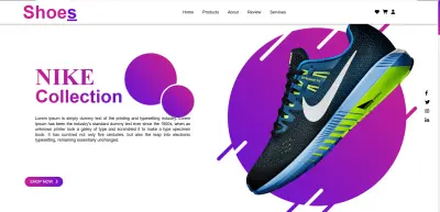 Shoes E-commerce Front-End Website