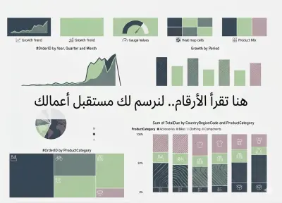 تحليل بيانات المبيعات وتصميم لوحة تحكم تفاعلية Power BI