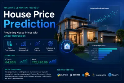 صورة العمل نظام ذكي للتنبؤ بأسعار المنازل باستخدام Machine Learning