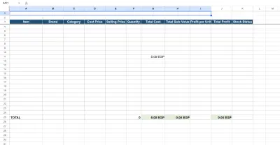صورة العمل Making Excel Sheet For Business