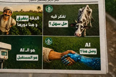 تصميم حملة سوشيال ميديا عن الذكاء الاصطناعي في الزراعة