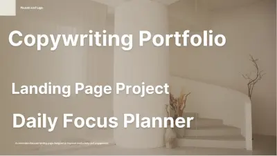 كتابة محتوى صفحة هبوط استراتيجية لمنتج Daily Focus Planner