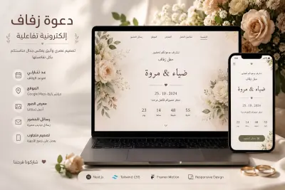 دعوة فرح تفاعلية