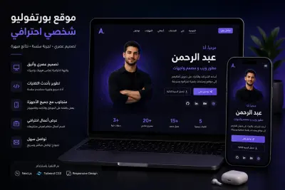 تصميم بورتفوليو موقع شخصي