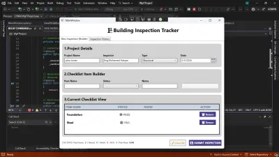 Building Inspection Tracker – WPF Desktop Application