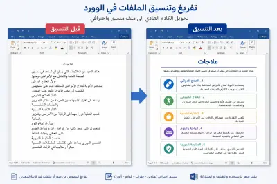 تفريغ وتنسيق نصوص طبية وعلاجات دوائيه علي ملف word بدقه عالية