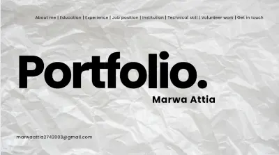 تصميم وبناء معرض أعمال (Portfolio) احترافي وجاذب للموظِّفين