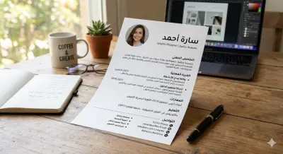 صورة العمل تصميم سيرة ذاتية احترافية