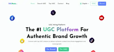منصة  ugcmode For influencers