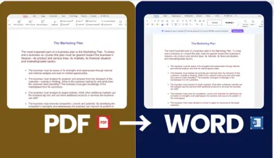 تفريغ وتحويل ملف Pdf لوورد Word