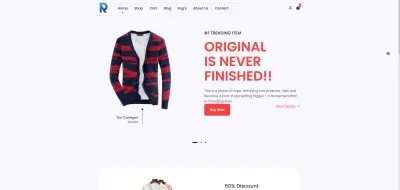 تصميم وتطوير واجهة متجر إلكتروني احترافي (E-Commerce UI)