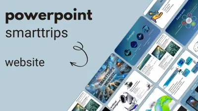 صميم عرض تقديمي احترافي (PowerPoint) لمشروع "Smarttrips