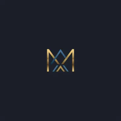 تصميم شعار احترافي فاخر (Luxury Letter M Logo)