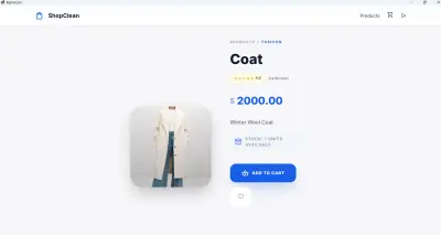 E-Commerce Desktop Application