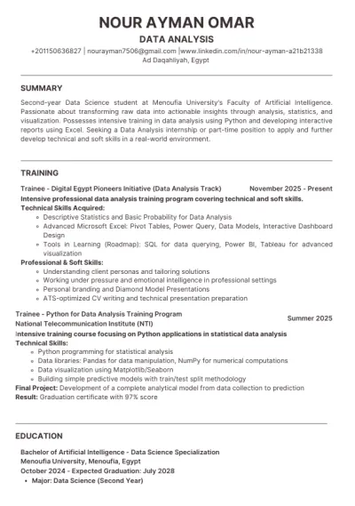 كتابة وتنسيق سيرة ذاتية (CV) متوافقة مع أنظمة الـ ATS لضمان عبورها للمرحلة الأولى من التوظيف