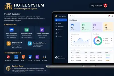 Hotel Management System using Angular | نفذلي