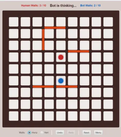 الذكاء الاصطناعي الاستراتيجي للعبة Quoridor