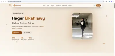 Modern & Professional Personal Portfolio for a Big Data Engineer