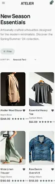 تصميم وتطوير واجهات تطبيق متجر إلكتروني للأزياء باستخدام Flutter
