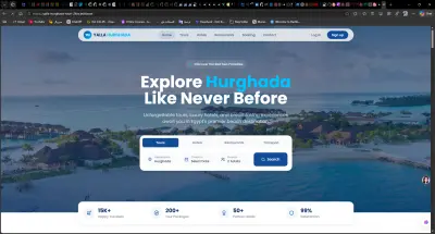 Yalla Hurghada – Travel & Tourism Landing Page