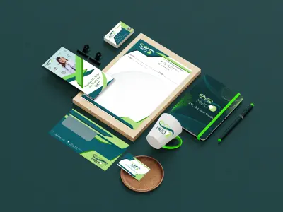 (Eye Med) | إعادة تصميم الهوية البصرية لمركز طبي متخصص في العيون