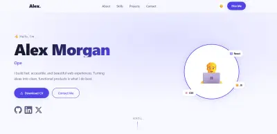 صورة العمل تصميم موقع Portfolio احترافي