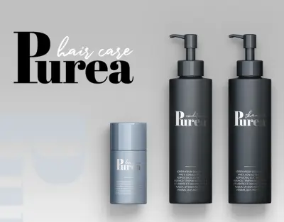 Purea — تصميم تغليف لمنتجات العناية بالشعر