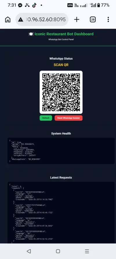 عمل بوت واتس أب مربوط مع ثلاث نمازج ذكاء اصطناعي وكبقة فاتر لتجنب الأخطاء