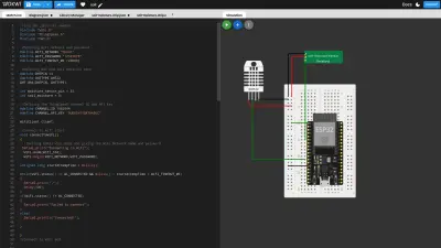 صورة العمل نظام مراقبة ذكي باستخدام إنترنت الأشياء (ESP32 + لوحة تحكم لحظية)