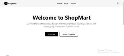 ShopMart - متجر إلكتروني متكامل سريع ومتجاوب بـ React & Tailwind