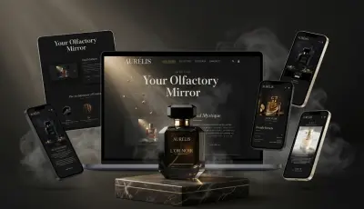 Landing Page لعلامة عطور فاخرة | UI/UX Design & Vue.js Development