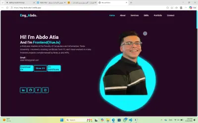 بورتفوليو مميز واحترافي يعكس هويتك ومشاريعك