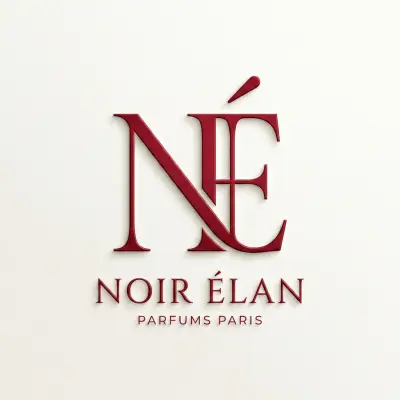 تصميم لوجو احترافي لبراند Noir Elan