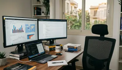 صورة العمل سأقوم بتحويل بياناتك المشتتة (سواء كانت في ملفات Excel أو قواعد بيانات) إلى تقرير تفاعلي واحد يوضح لك مؤشرات الأداء الرئيسية (KPIs).