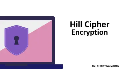 إعداد عرض أكاديمي وتقني حول Hill Cipher