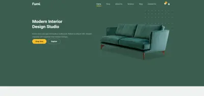 تصميم وتطوير موقع متجر أثاث حديث (Furniture Website) بتصميم جذاب ومتجاوب