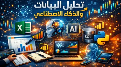 تحليل وتنظيم البيانات باستخدام Excel  وPython مع تصميم Dashboard