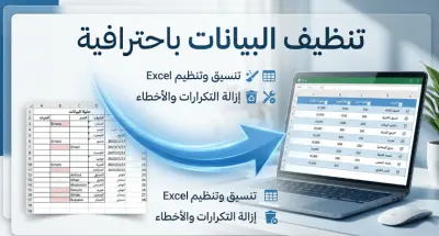 سأقوم بتنظيف وتنظيم البيانات باحترافية باستخدام Excel